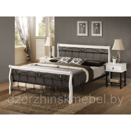 Кровать SIGNAL VENECJA (БЕЛО-ЧЕРНЫЙ) 160/200. Производство Польша