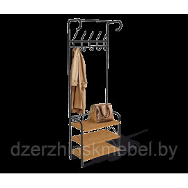 Вешалка Sheffilton M-306 черный муар/бук. Производство Россия