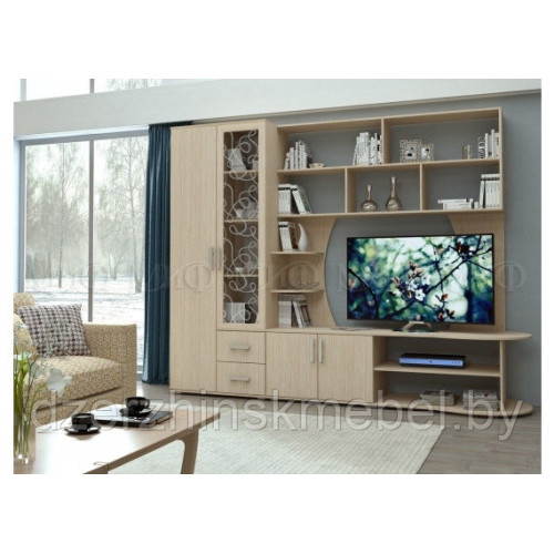 Гостиная «Смарт» (Дуб беленый).Производитель "МиФ", РФ