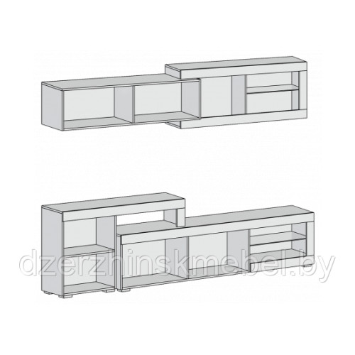 Гостиная «Канзас Дуб золотой». Производитель "Liveco", РФ