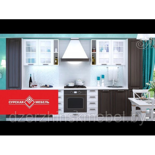 Кухня «Прага» (белое дерево). Производитель "Сурская мебель", РФ