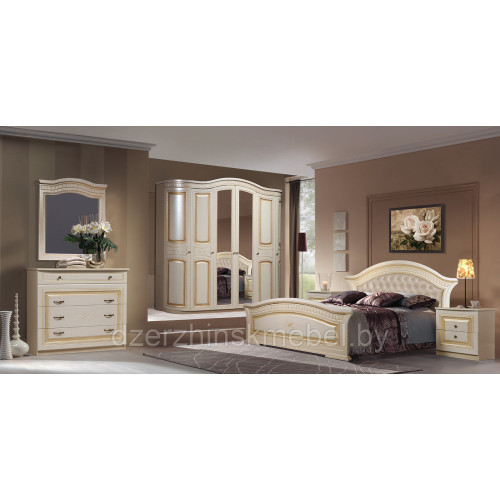 Набор мебели для спальни «Любава-6 СП 007» (жемчуг). Производитель “Форест Деко Групп”, РБ