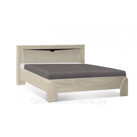 КРОВАТЬ 33.09-02 ЛЮЧИЯ (БЕТОН ПАЙН БЕЛЫЙ/ВЕНГЕ)  Россия Олмеко