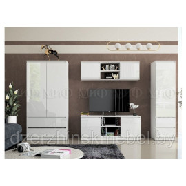 Гостиная Челси-1 дуб сонома/белый глянец .Производство Россия.м