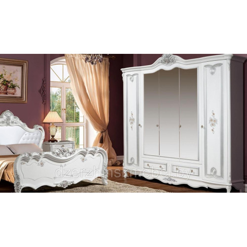 Спальня «Роза 5К» с комодом с мягким элементом. Производитель “Форест Деко Групп”, РБ