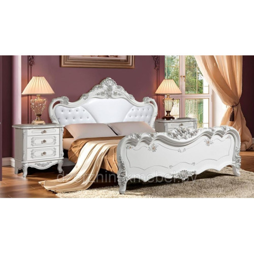 Спальня «Роза 5К» с комодом с мягким элементом. Производитель “Форест Деко Групп”, РБ