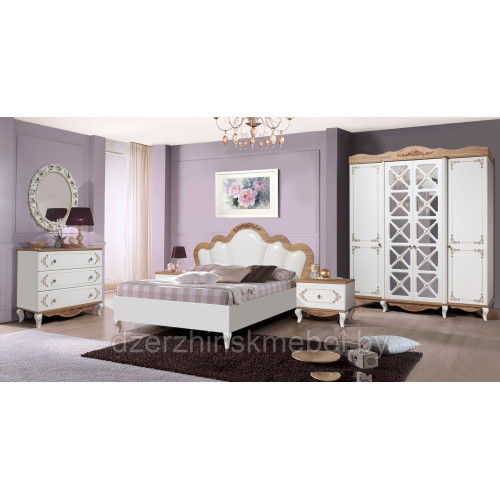 Набор мебели для спальни «Нелли-4.1» (каркас белый). Производитель “Форест Деко Групп”, РБ