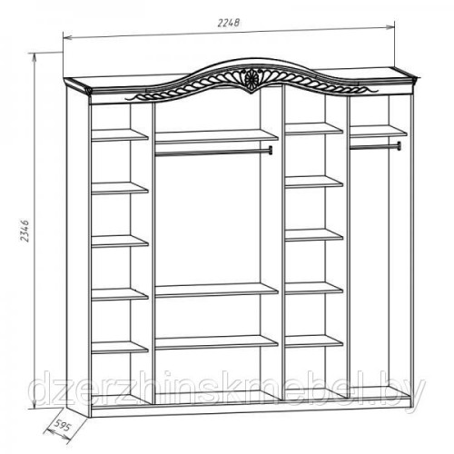 Набор мебели для спальни «Луиза-5». Производитель “Форест Деко Групп”, РБ