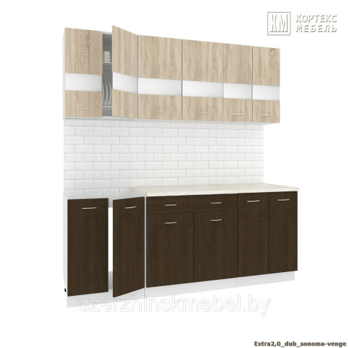 Кухня «Марта-2» 2,1м. (бежевый). Производитель "МебельПарк", РФ