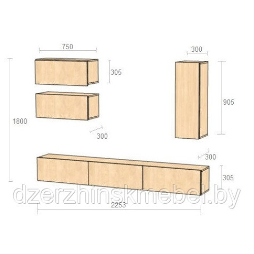Гостиная «Индиго» («Венеция»). Производитель "Riko", РФ