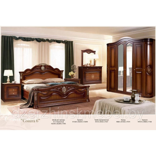 Набор мебели для спальни «Соната-6». Производитель “Форест Деко Групп”, РБ